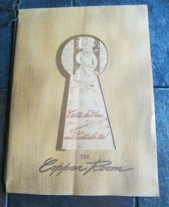1959 Canada Alberta Banff National Park Lake Louise Cooper Room Restaurant menu 