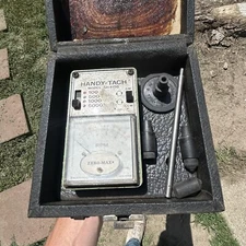 Zero-Max Co Handy-Tach Model SH4150 Mechanical Tachometer Up To 5000 RPM W/ Case