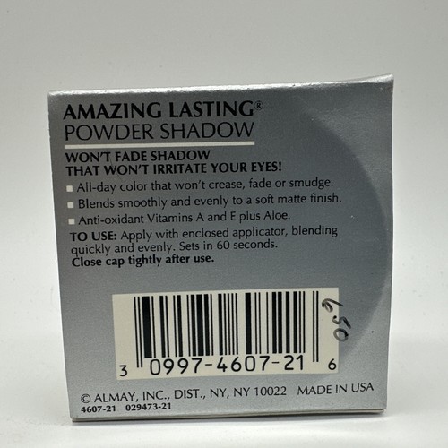 Almay Amazing Lasting Powder Shadow GRANITE No Crease Fade Discontinued .14oz - Picture 4 of 4