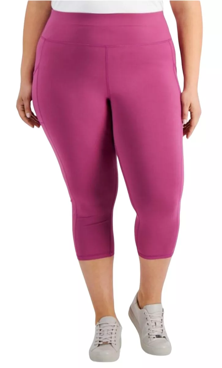 NWT Ideology Womens Plus Size 3X Purple Cosmos Cropped Leggings eBay