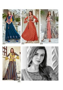 long gown indo western