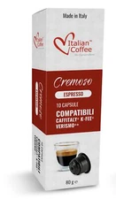 Italian Coffee Pods for Espresso CREMOSO Blend 80 Capsules Compatible