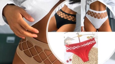 Women Elastic Thong G-string Panties Sexy Mesh Knickers Lingerie Underwear