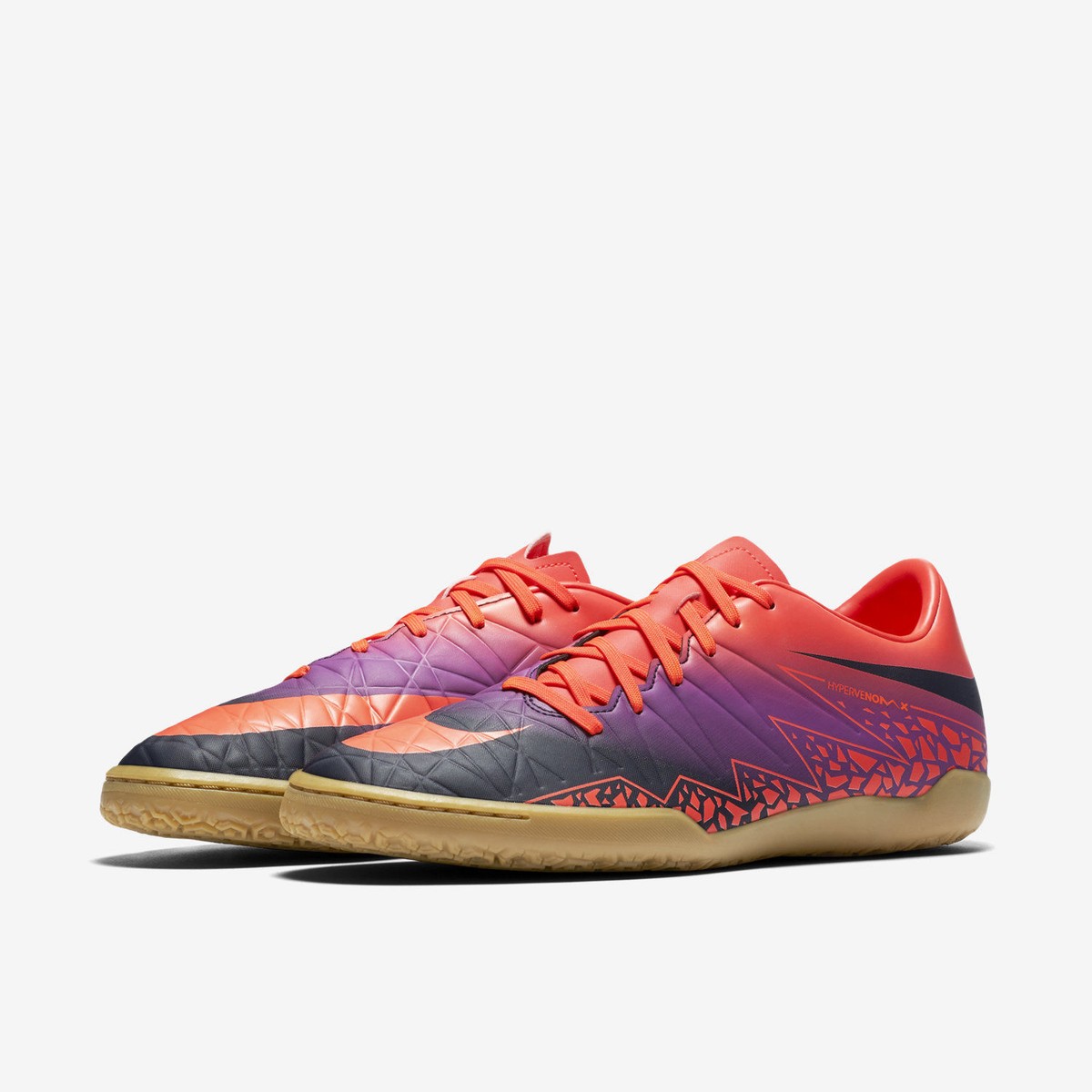 NIKE HYPERVENOM PHELON II IC LOW TRAINERS SNEAKER MEN SHOES ORANGE
