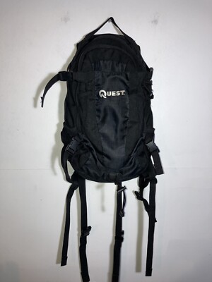 Quest Camel Slim Backpack Black