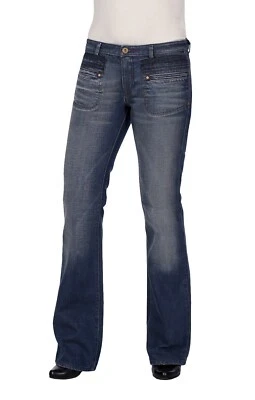 Diesel Damen Jeans, Hüftjeans, Low Waist Bootcut Jeans Crossim 0010HI - Bild 1 von 4