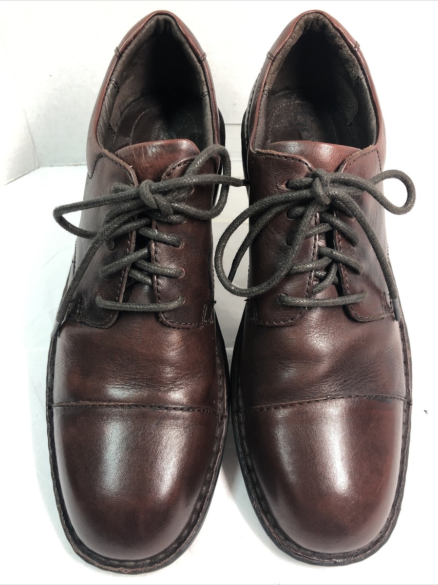 Born Mens Oxfords Size 8 M Brown Leather Cap toe Lace up #86 