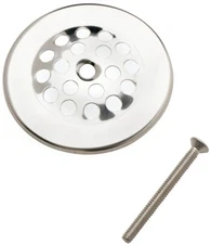 PLUMB PAK PP826-64 TUB DRAIN DOME STRAINER COVER 3" Polished Chrome, 1068949