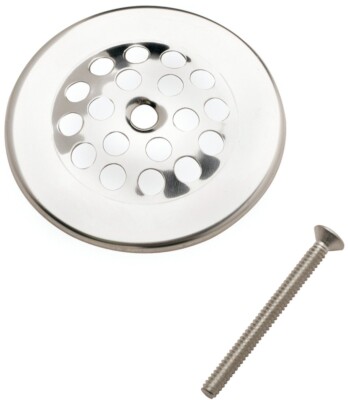 PLUMB PAK PP826-64 TUB DRAIN DOME STRAINER COVER 3'' Polished Chrome, 1068949