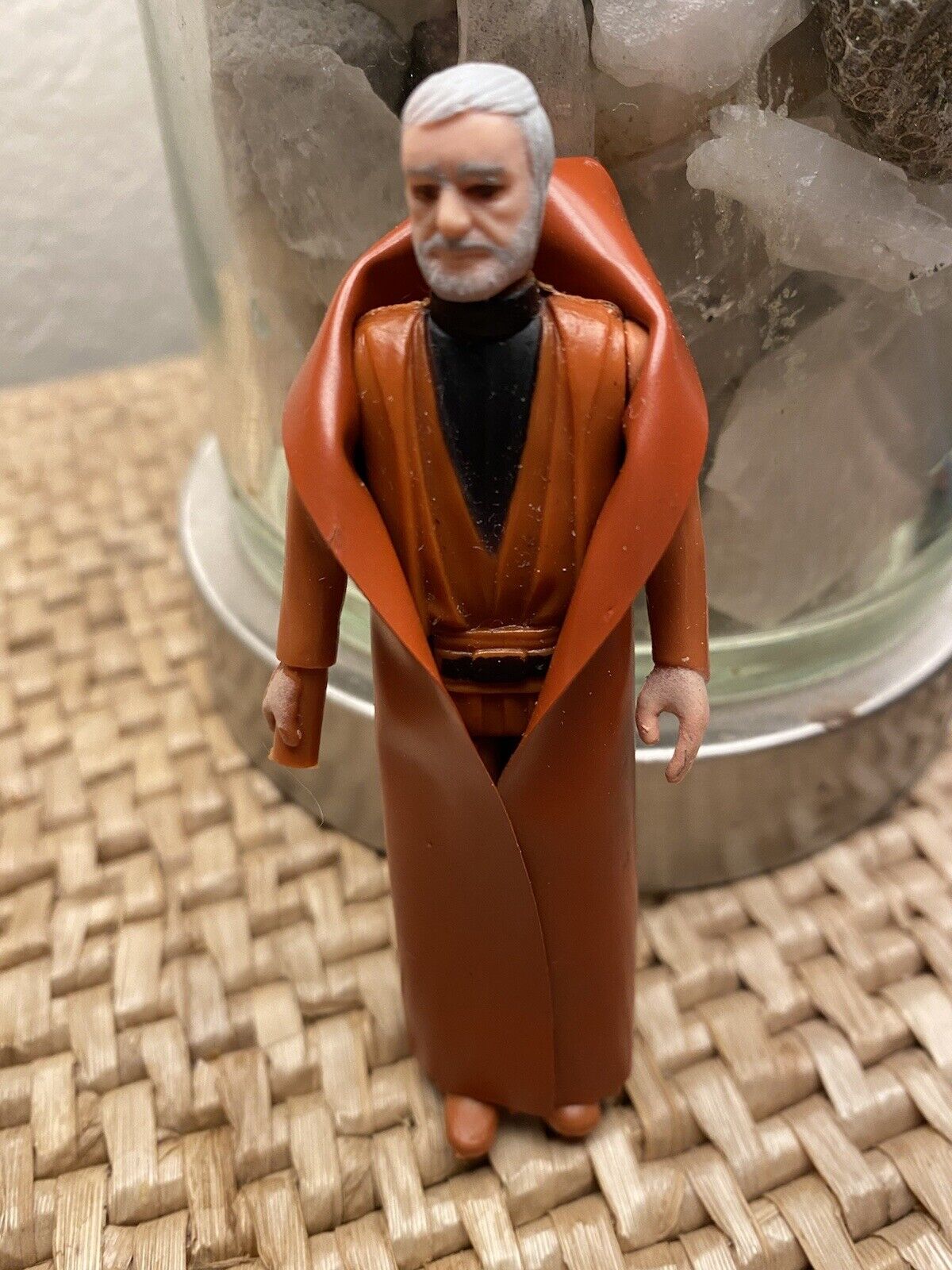 Star Wars Obi Wan Kenobi Jedi Figure 1977 Tight Joints Vintage First 12 W Robe