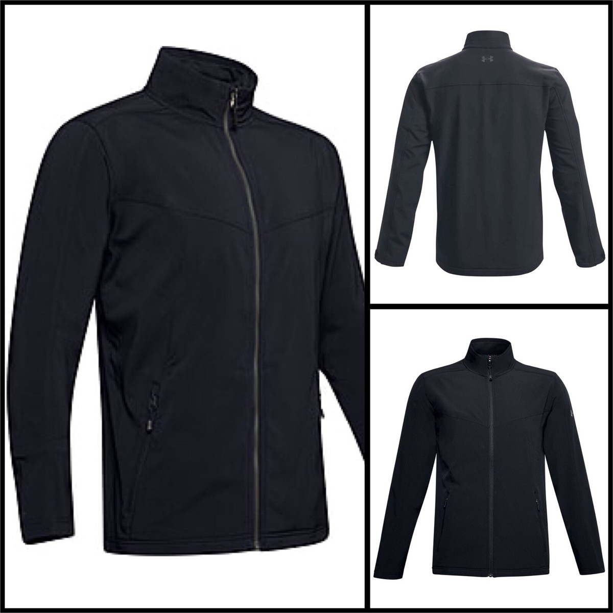 NEW Under Armour Tactical ColdGear STORM Full Zip Jacket BLACK