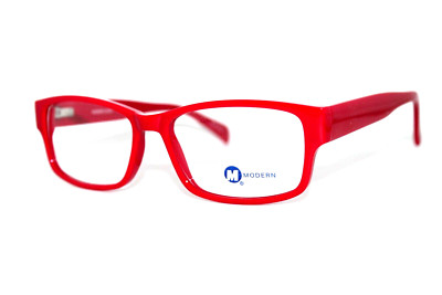 NEW MODERN OPTICAL SLICK RED AUTHENTIC EYEGLASSES FRAMES 54-17-145MM
