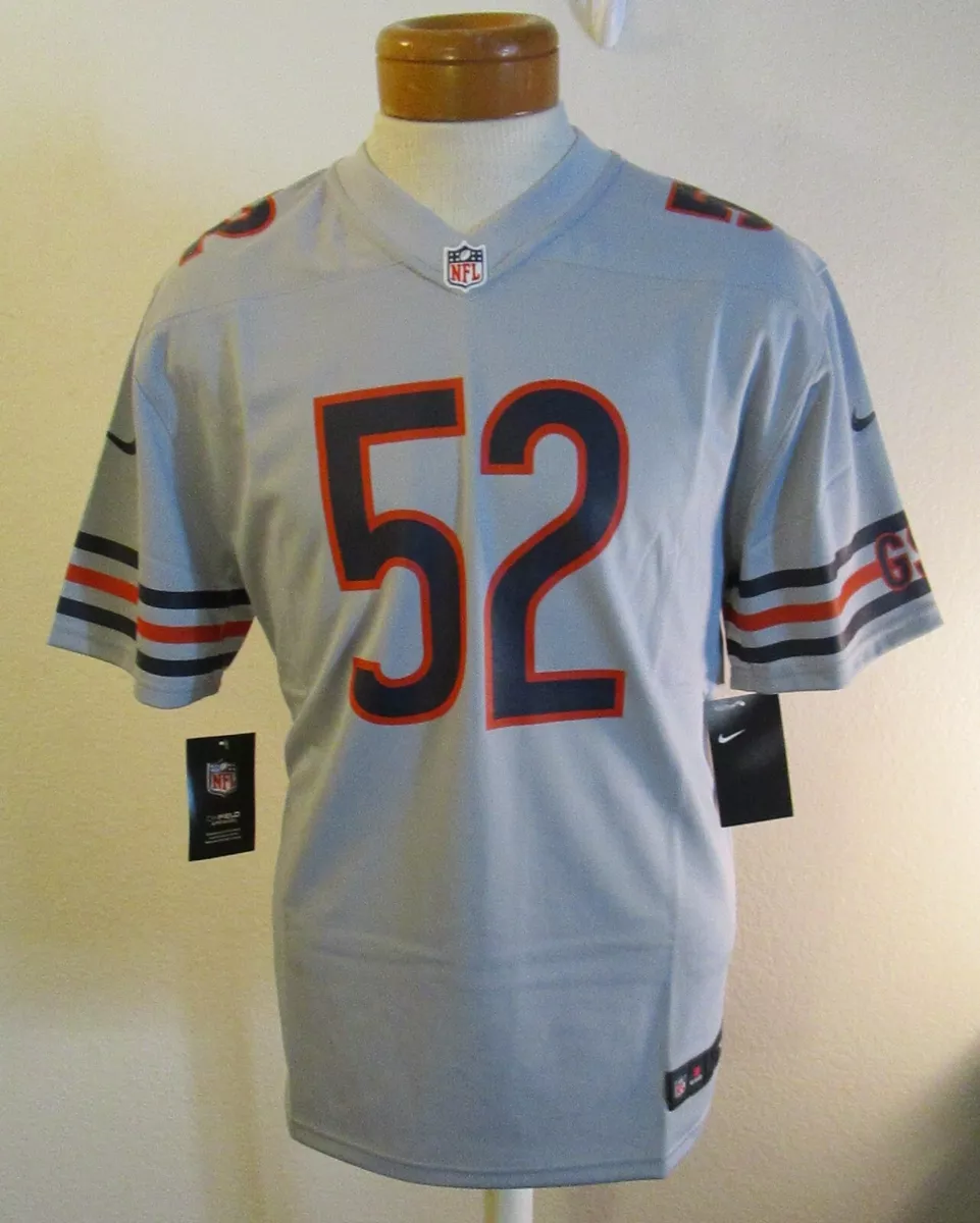 Men's Nike Khalil Mack Silver Chicago Bears Inverted Legend Jersey