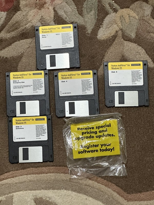 Vintage  1995 Norton Antivirus For Windows 95