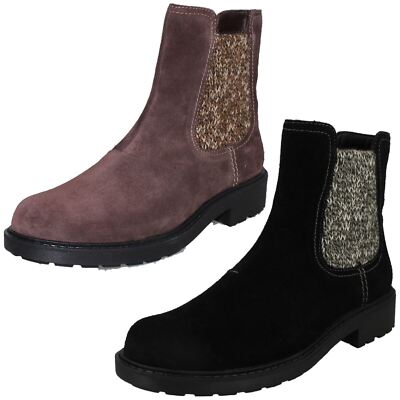 Damen Clarks Freizeit Reißverschluss Chelsea Stiefeletten ''Opal Sky''