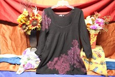 Apt. 9 Women Black Embellished Mini Dress Size Small top shirt Favorite Things