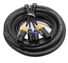 25' PowerCON True 1 and DMX Combo Pro Cable (5 Pin)