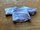 VINTAGE BIGGER THEN BARBIE KEN DOLL CLOTHING ACCESSORY METAL SNAPS PURPLE SHIRT