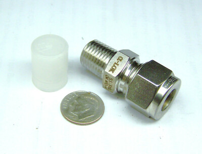 a-LOK CM-M10-4-SS-316L NOS HYD ADAPTER FEM BITE 10MM OD TUBE X 1/4'' MALE NPTF