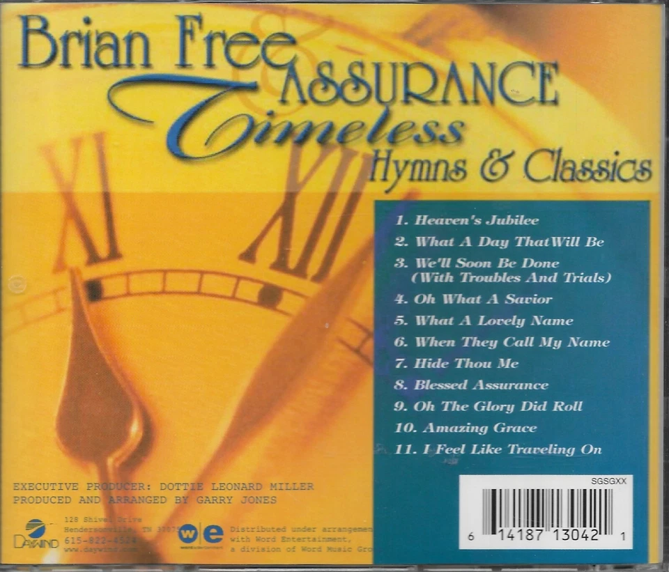 BRIAN FREE & ASSURANCE....."TIMELESS HYMNS & CLASSICS".....NEW SEALED 2-CD SET - Image 4 of 4
