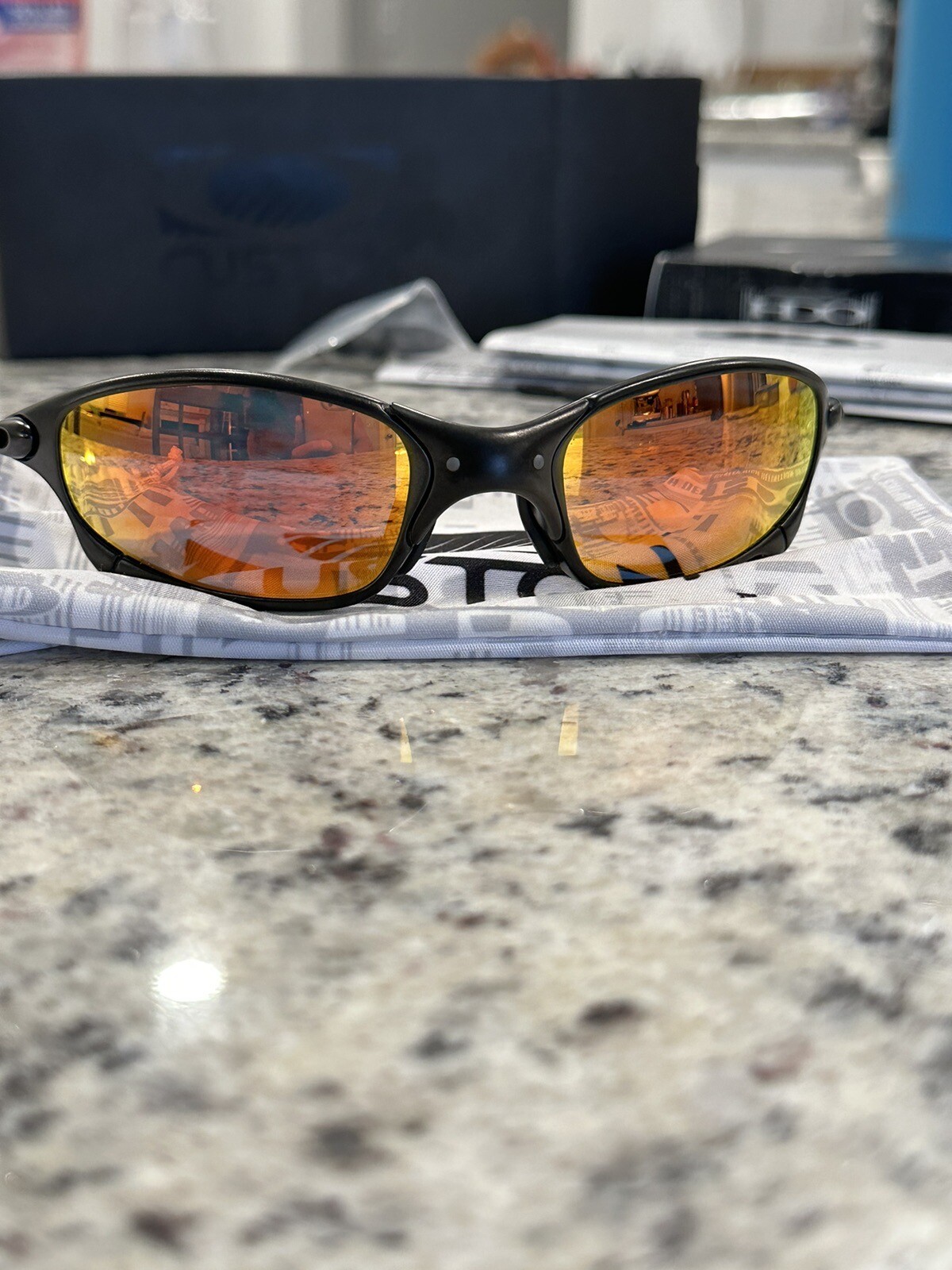 Oakley Custom Ordered Juliet Xmetal Sunglasses With Extra Lenses eBay