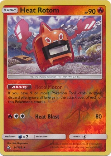 Heat Rotom 24/156 Ultra Prism Reverse Holo Rare