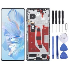 Original LCD Screen For Honor 80 Digitizer Full Assembly with Frame Green 