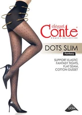 Conte Tights Dots Slim - Shaping Shorts Polka Dots Pattern Fantasy Pantyhose