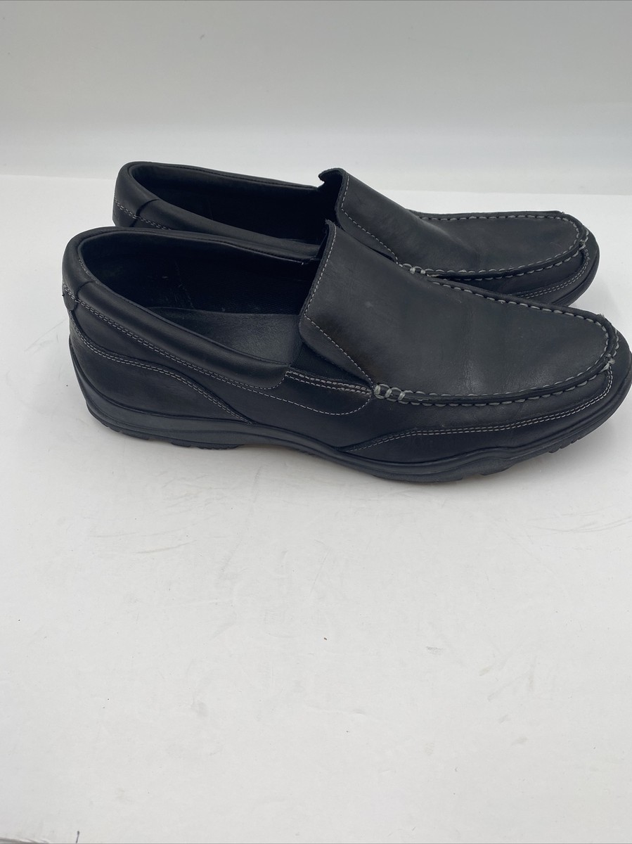 COLE HAAN GRAND.OS Size 12 M Black Leather Slip On Men display picture 3