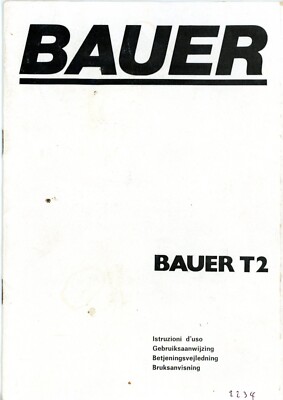 Bedienungsanleitung BAUER T2 Projektor Manual Italiano Dansk Nederlands Svenska