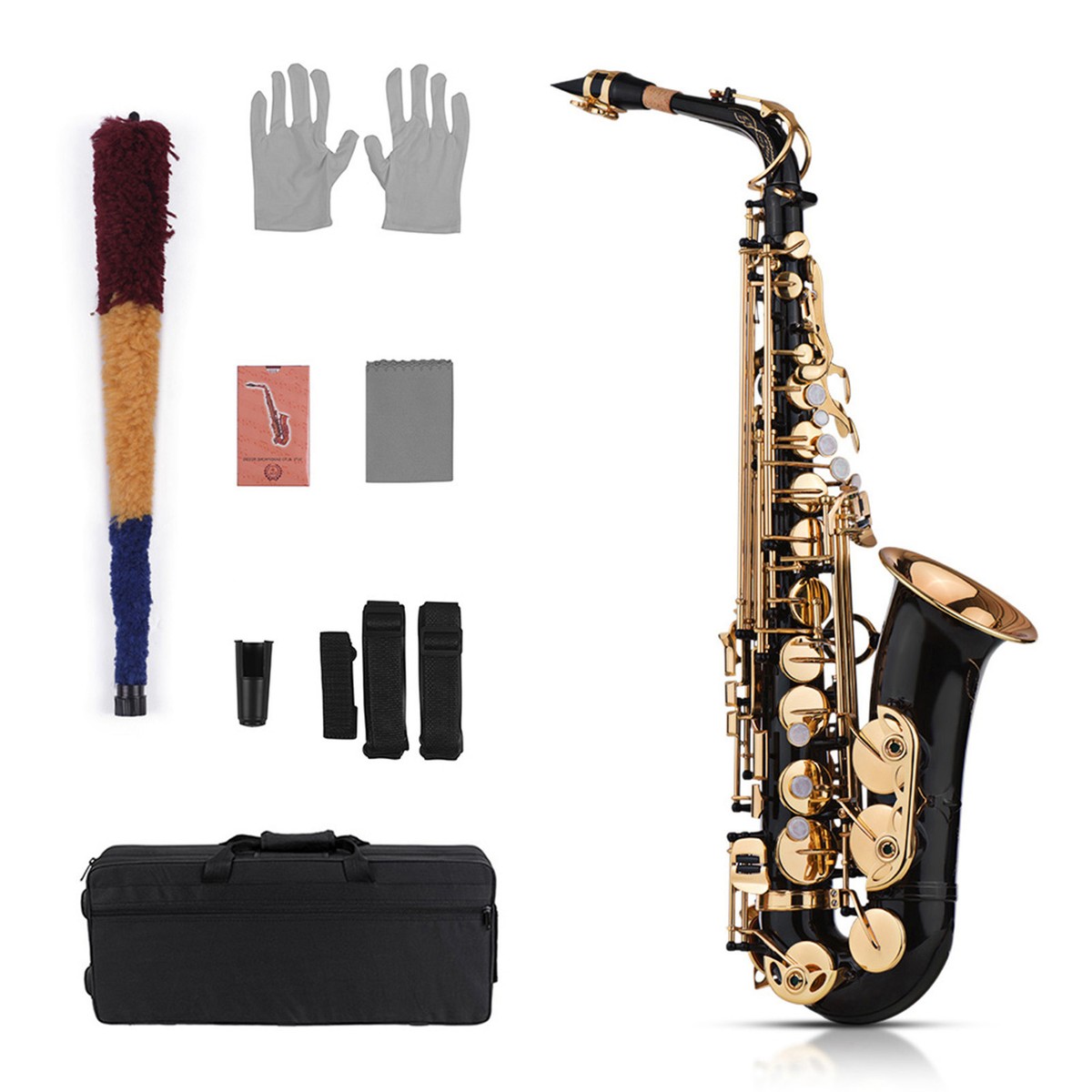 Eb Alto Saxophone Brass Lacquered Gold 82Z Key Type Sax with