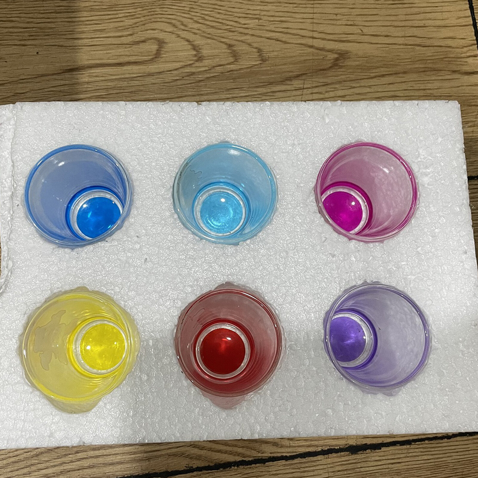 6PCS Swear Bears Shot Glasses, Insulated Shot Glasses Set Creative Shot