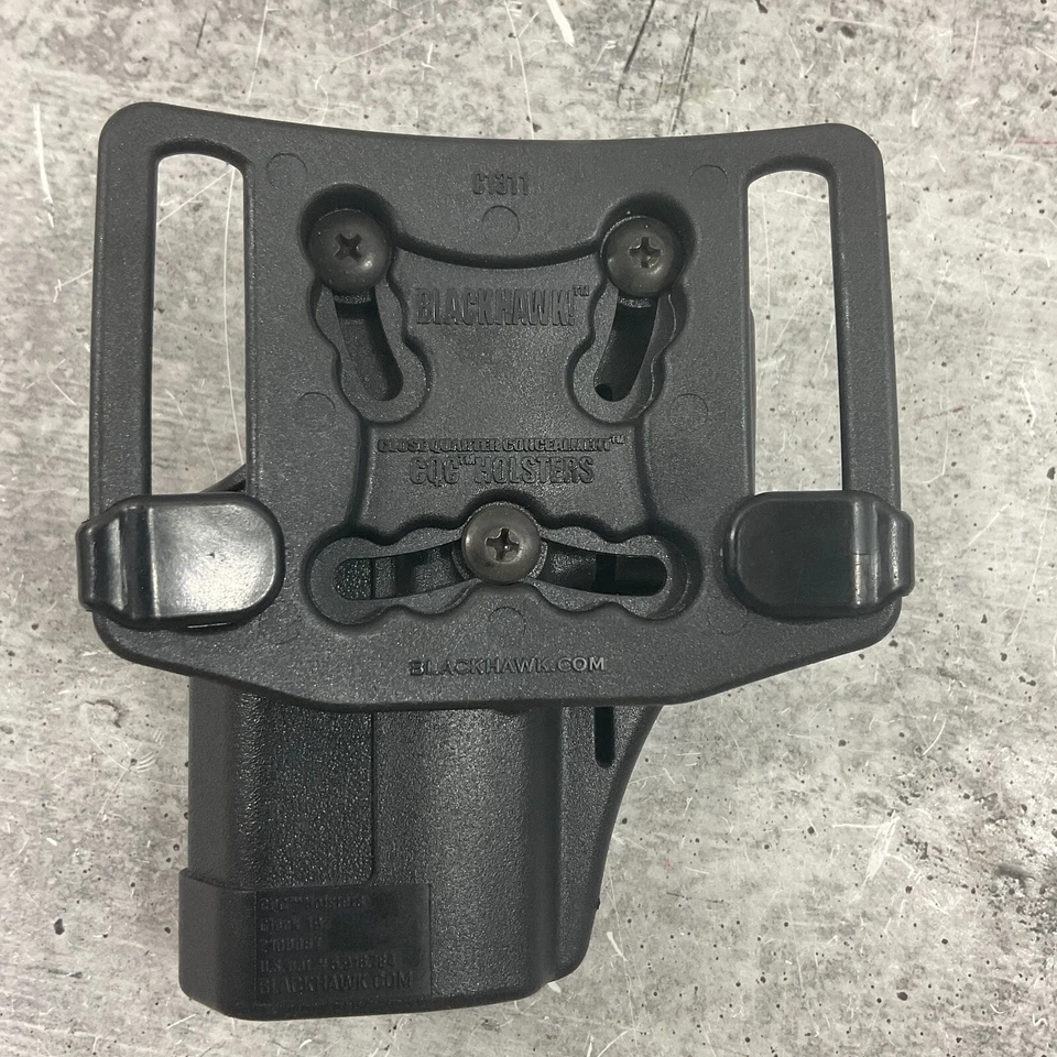 Blackhawk CQC Glock 19 Holsters Belt Pistol Close Quarter Concealment C1311 - Image 4 of 4