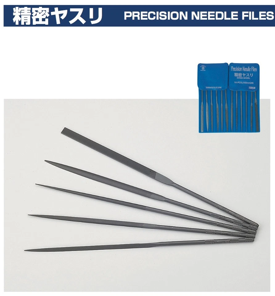 TSUBOSAN Precision Needle File 12 Type Set 140mm 312 made in japan - Image 2 of 4