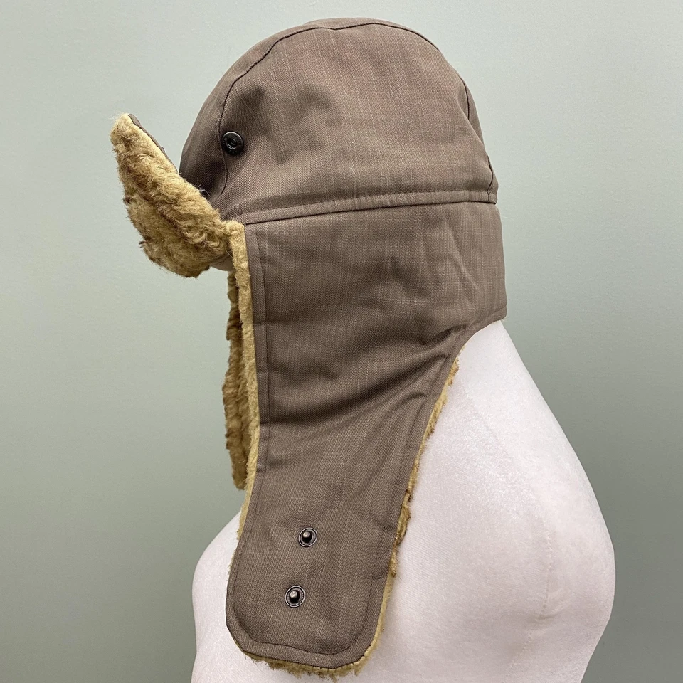 The North Face Hat Trapper 男式均码棕色人造毛皮耳瓣飞行员冬季 — 第 3/4 张图片