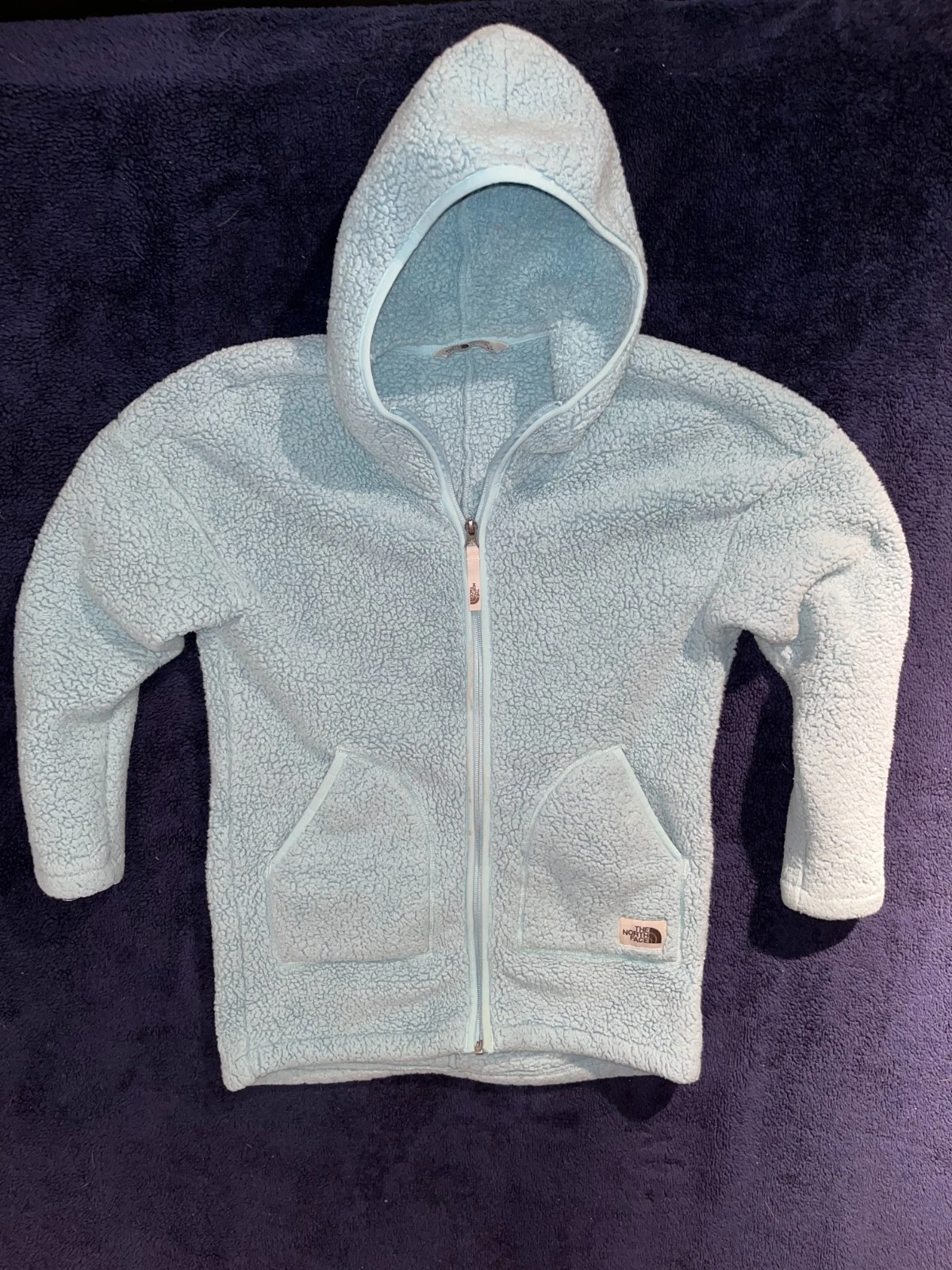 The North Face Kids Campshire Fleece Jacket Full Zip Hoodie Size Medium 10/12