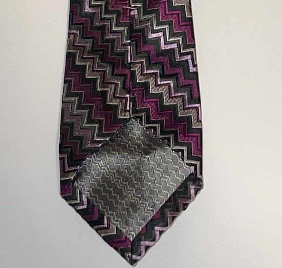 Missoni Bright Multicolor Zig Zag Pattern Texture… - image 4