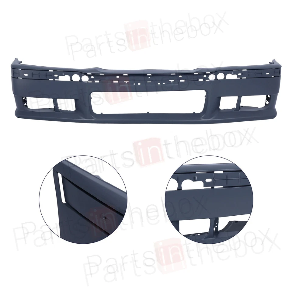 M3 Style Front Bumper Cover Trim Grille Lower Lip For 1992-1999 BMW E36 3 Series Foto 3 de 4