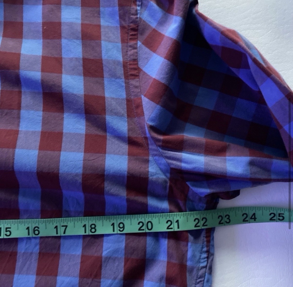 GoodThreads Button Down Shirt Red Blue Classic Gi… - image 4