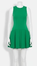 Alice + Olivia Women's Green Adley Drop Waist Sleeveless Mini Dress Size 2