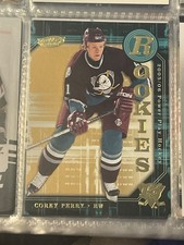 Corey Perry upper deck rookie hockey card. rookie card picture