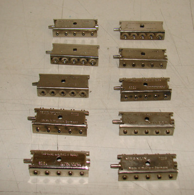 10x Märklin 7209 Verteilerplatte, verchromt!