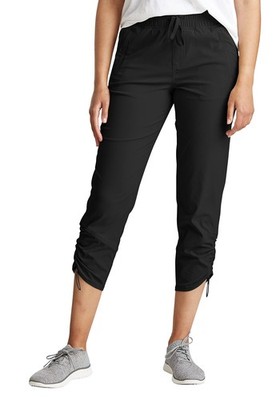 Eddie Bauer Damen Hose Jogger Caprihose Sightscape Horizon, Schwarz, DE36