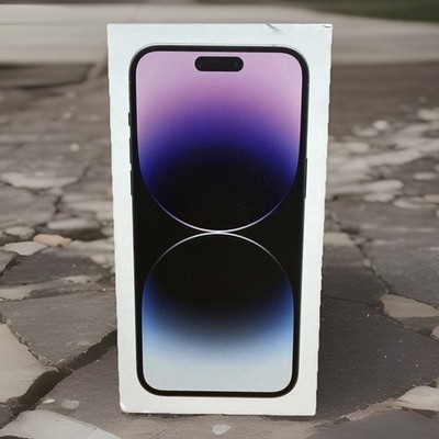 BOX ONLY Apple iPhone 14 Pro Max Deep Purple 256 Gb Replacement Box Only