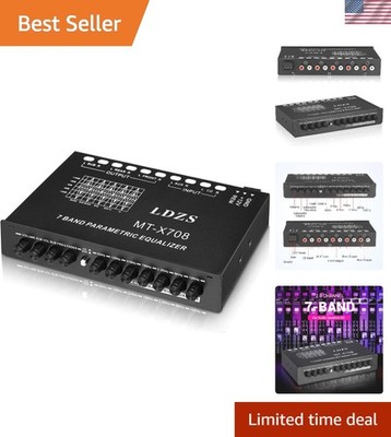 Adjustable 7-Band EQ Car Amplifier - Tailor Your Sound Experience On-the-Go