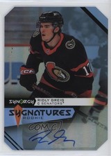 2023-24 Upper Deck Synergy Sygnatures Rookies Ridly Greig #S-RG Auto 1jz3
