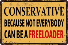 Retro Funny Sarcastic Tin Metal Signs Home D cor Conservative Because Not Everyb