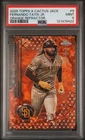 2025 TOPPS CHROME X CACTUS JACK ORANGE REFRACTOR FERNANDO TATIS JR. 10/25 PSA 9
