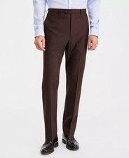 Michael Kors Mens Classic fit Dress Pants 36W 32L Tobacco Stretch