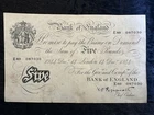 Great Britain, White £5 Banknote, Peppiatt 1944 (E89), VF